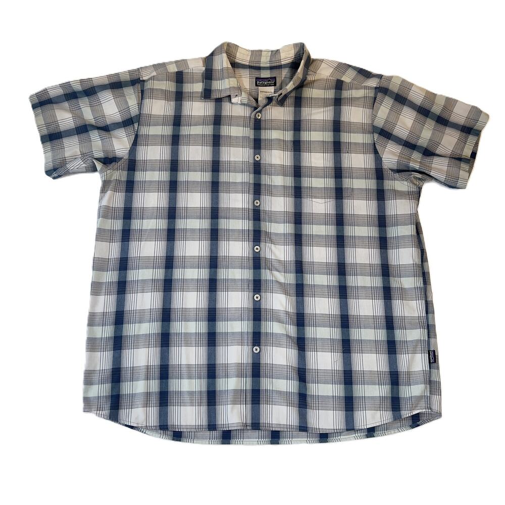 Patagonia Organic Cotton Button Shirt Men's XL Pocket Outdoor Adventure